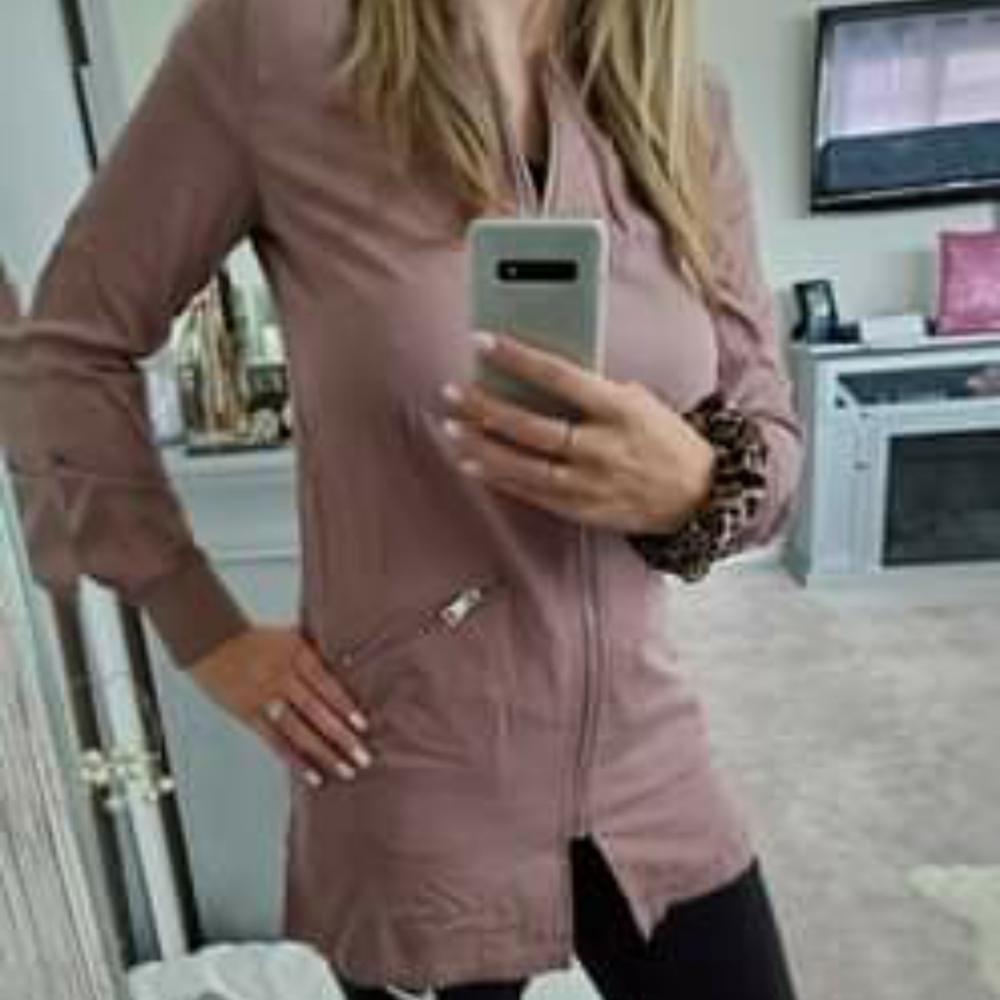 DEX brand new long bomber jacket